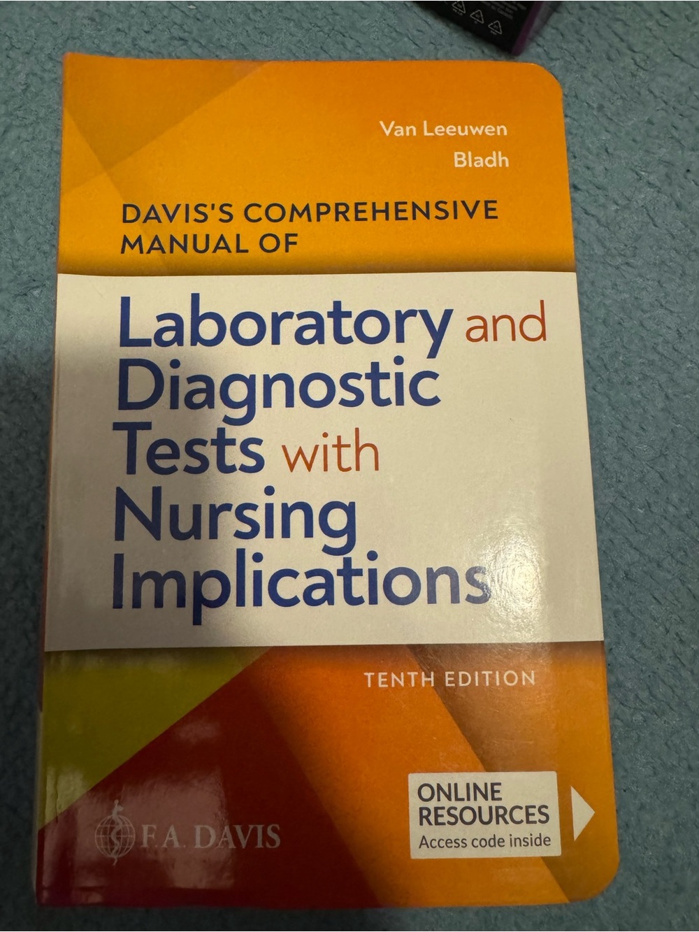 Davis Nursing Diagnostic Tests Manual